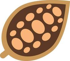 Sweet Cacaobean Flat Pastel Illustration vector