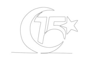 15 temmuz símbolo de el país de turkiye vector