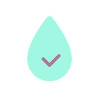 Hydration flat color ui icon. Water consumption. Stay hydrated. Healthy lifestyle. Health care. Simple filled element for mobile app. Colorful solid pictogram. Vector isolated RGB illustration