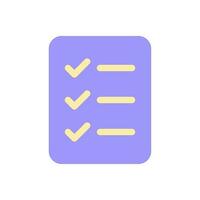 Checklist of completed tasks pixel perfect flat gradient color ui icon. Project management. Simple filled pictogram. GUI, UX design for mobile application. Vector isolated RGB illustration