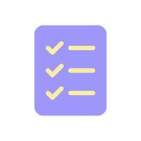 Checklist of completed tasks pixel perfect flat gradient color ui icon. Project management. Simple filled pictogram. GUI, UX design for mobile application. Vector isolated RGB illustration