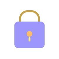 Padlock pixel perfect flat gradient color ui icon. Closed access to sensitive data. Cyber security. Simple filled pictogram. GUI, UX design for mobile application. Vector isolated RGB illustration