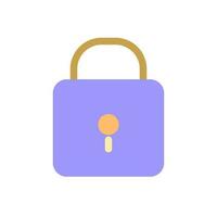 Padlock pixel perfect flat gradient color ui icon. Closed access to sensitive data. Cyber security. Simple filled pictogram. GUI, UX design for mobile application. Vector isolated RGB illustration