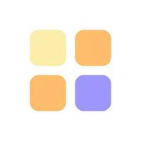 Mobile app menu pixel perfect flat gradient color ui icon. Interactive element of phone screen. Simple filled pictogram. GUI, UX design for mobile application. Vector isolated RGB illustration