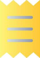 Get receipt for purchase flat gradient color ui icon. Payment information. Online market. Simple filled pictogram. GUI, UX design for mobile application. Vector isolated RGB illustration
