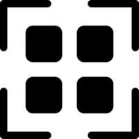 Scanning qr code black glyph ui icon. Get info from e-store. Online marketplace. User interface design. Silhouette symbol on white space. Solid pictogram for web, mobile. Isolated vector illustration