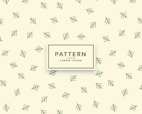 Simple leaf vector pattern background