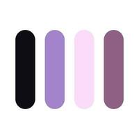 aestethic purple color palette. amazing color set.purple color schemes. vector