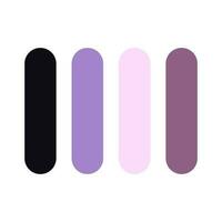 aestethic purple color palette. amazing color set.purple color schemes. vector