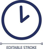 Working hours RGB color ui icon. Waiting time. Countdown and deadline. Simple line element. GUI, UX design for mobile app. Vector isolated pictogram. Editable stroke