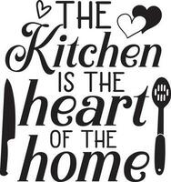 Kitchen Quotes Design vector