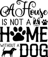 Dog Quotes Design vector