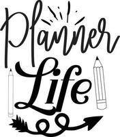 Planner Life Design vector