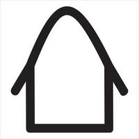 Vector, Image of house icon, Black and white color, with transparent background vector