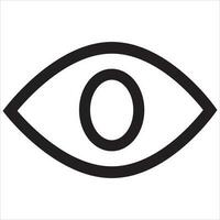 Vector, Image of Eye Icon, Black and white color, with transparent background vector