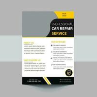 Auto repair Services business layout templates, brochure, mockup flyer. Vector illustration.