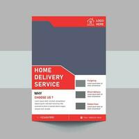 fast and reliable delivery service flyer. fast delivery service flyer, poster, leaflet template. need to send something poster flyer design. vector