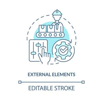 externo elementos turquesa concepto icono. corriendo equipo. smed paso resumen idea Delgado línea ilustración. aislado contorno dibujo. editable carrera vector