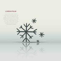 Hand drawn snowflake vector icon. Snow flake sketch doodle illustration. Handdrawn winter christmas concept.