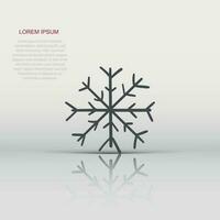 Hand drawn snowflake vector icon. Snow flake sketch doodle illustration. Handdrawn winter christmas concept.