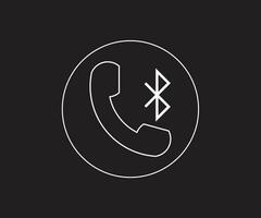 Bluetooth dialer icon design vector template