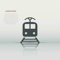 Train transportation icon. Vector illustration. Business concept train pictogram.