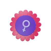 Flower With Venus Sign. png