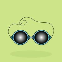 de moda Gafas de sol diferente forma y color vector ilustración