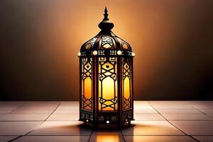 Arabic lantern ramadan photo