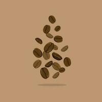 coffee beans, vector illustration, perfect material, grain selection