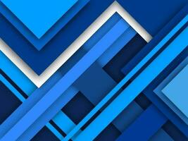 Blue and White Paper Overlapping Abstract Background. vector