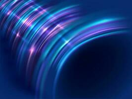 Abstract Curve Light Effect Background. vector