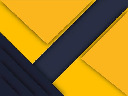 Yellow and Purple Paper Overlapping Background. Material Design.