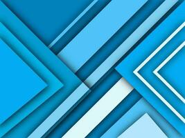 Abstract Geometric Shapes Paper Overlapping Background in Blue and White Color. vector