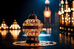 Arabic lantern ramadan photo