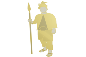 icono noble guardián Guardia sostener lanza png