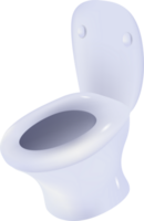 toilet 3d schattig element clip art PNG illustratie