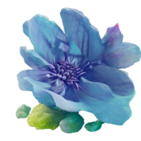 flower painting element png