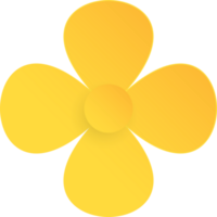 Flower, Element of floral paper cut. Paper cut of flower shape and spring symbol. png