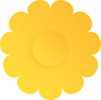 blomma, element av blommig papper skära. papper skära av blomma form och vår symbol. png