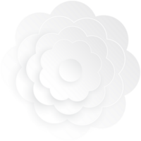 fleur, élément de floral papier couper. papier Couper de fleur forme et printemps symbole. png