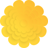 Blume, Element von Blumen- Papier schneiden. Papier Schnitt von Blume gestalten und Frühling Symbol. png