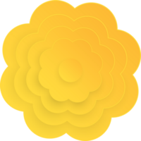 Blume, Element von Blumen- Papier schneiden. Papier Schnitt von Blume gestalten und Frühling Symbol. png