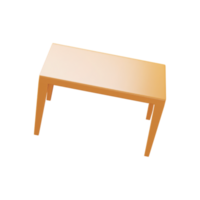 3d rendre, table icône. png
