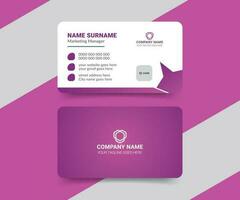 Business card design template vector