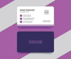 Modern medical healthcare doctor business card template design with double side view. vector