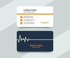 Modern and creative medical doctor business card template vector