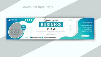Corporate business company and digital marketing agency timeline web banner template vector