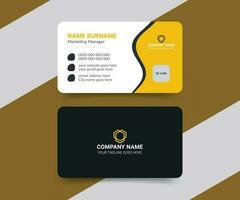 Modern and clean professional business card template vector