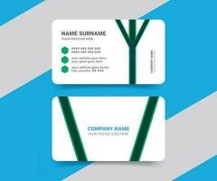 Modern and smart medical healthcare business card template design double-sided view. vector